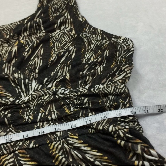 Nic & Zoe Women’s Brown Boho sleeveless v-neck Maxi Dress - Picture 6 of 9